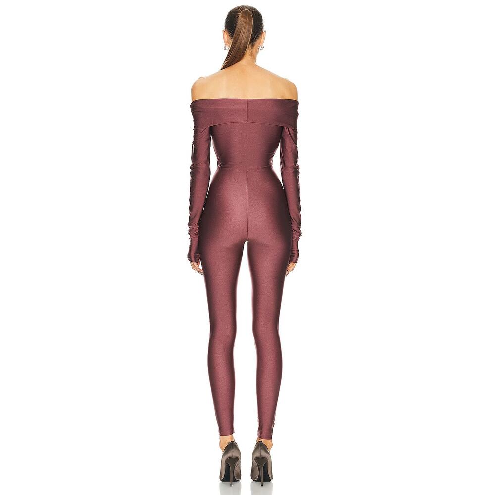 The Andamane Kendall Jumpsuit Off Shoulder Twist Front Catsuit Evening Y2k S - Picture 2 of 12
